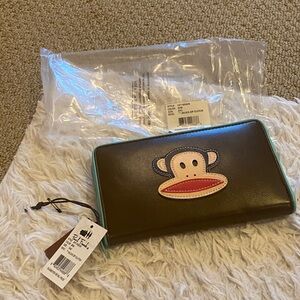 Paul Frank Dark Brown Wallet with Monkey Motif
